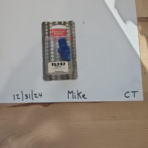 PROFESSIONAL PRODUCTS POWERFLOW -8 To 1/4NPT Flare To Pipe STR Red/Blue #15242