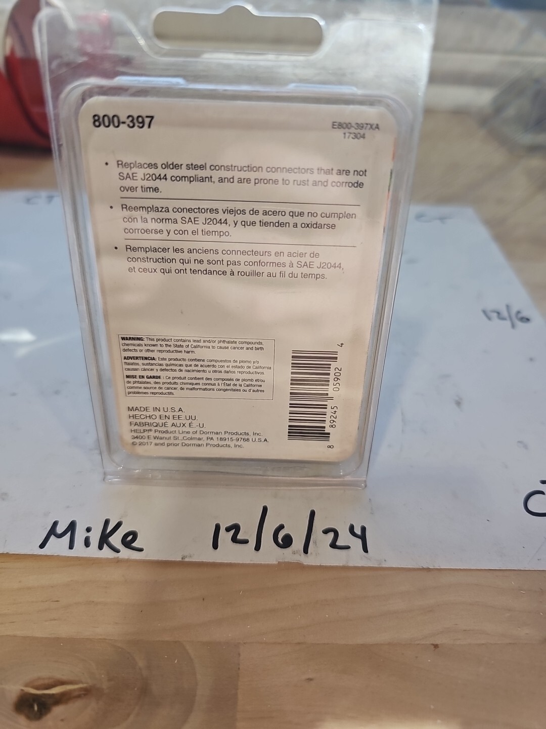 Pack of 2 OEM Dorman 800-397 Fuel Line Connector for Air Delivery Pump - Image 5