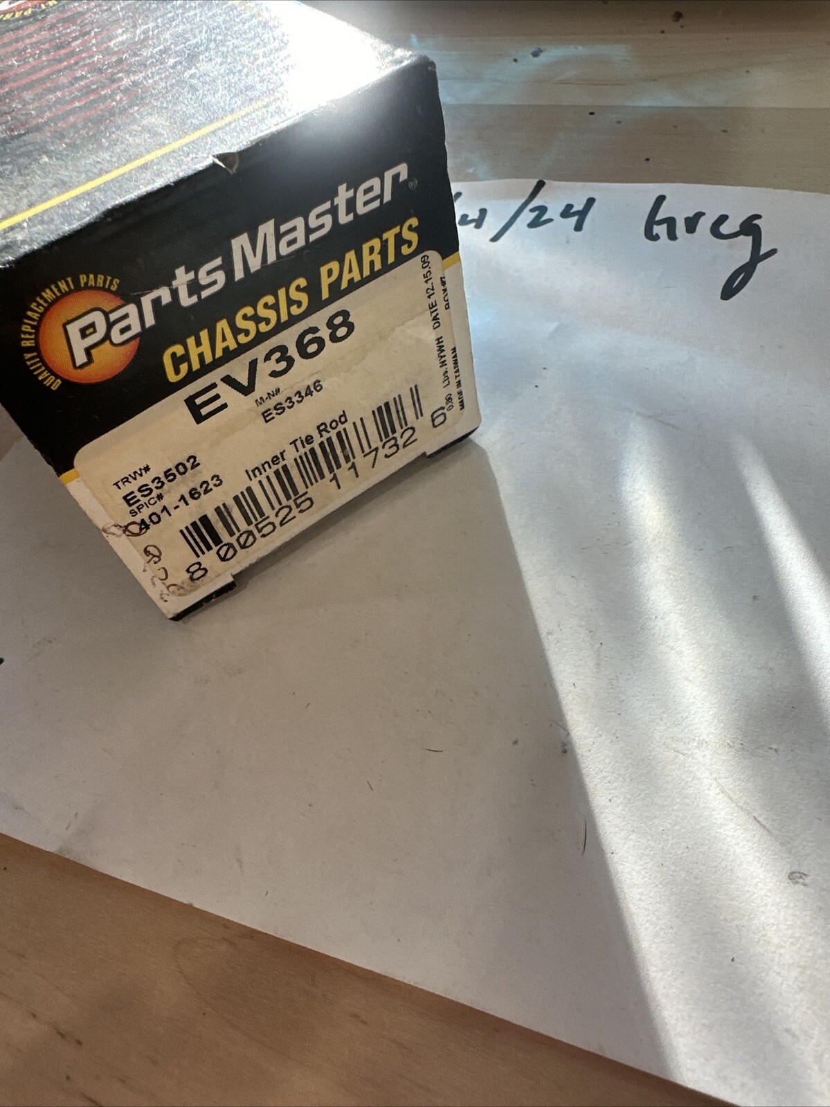 Parts Master EV386 Steering Tie Rod