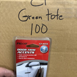 Pilot CZ4019 Chrome Sport 4-piece Door Trim Car Accents "SPORT" Peel & Stick