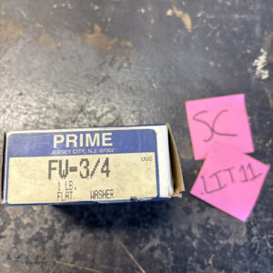 Prime FW-3/4" Flat Washers, Lot of 8