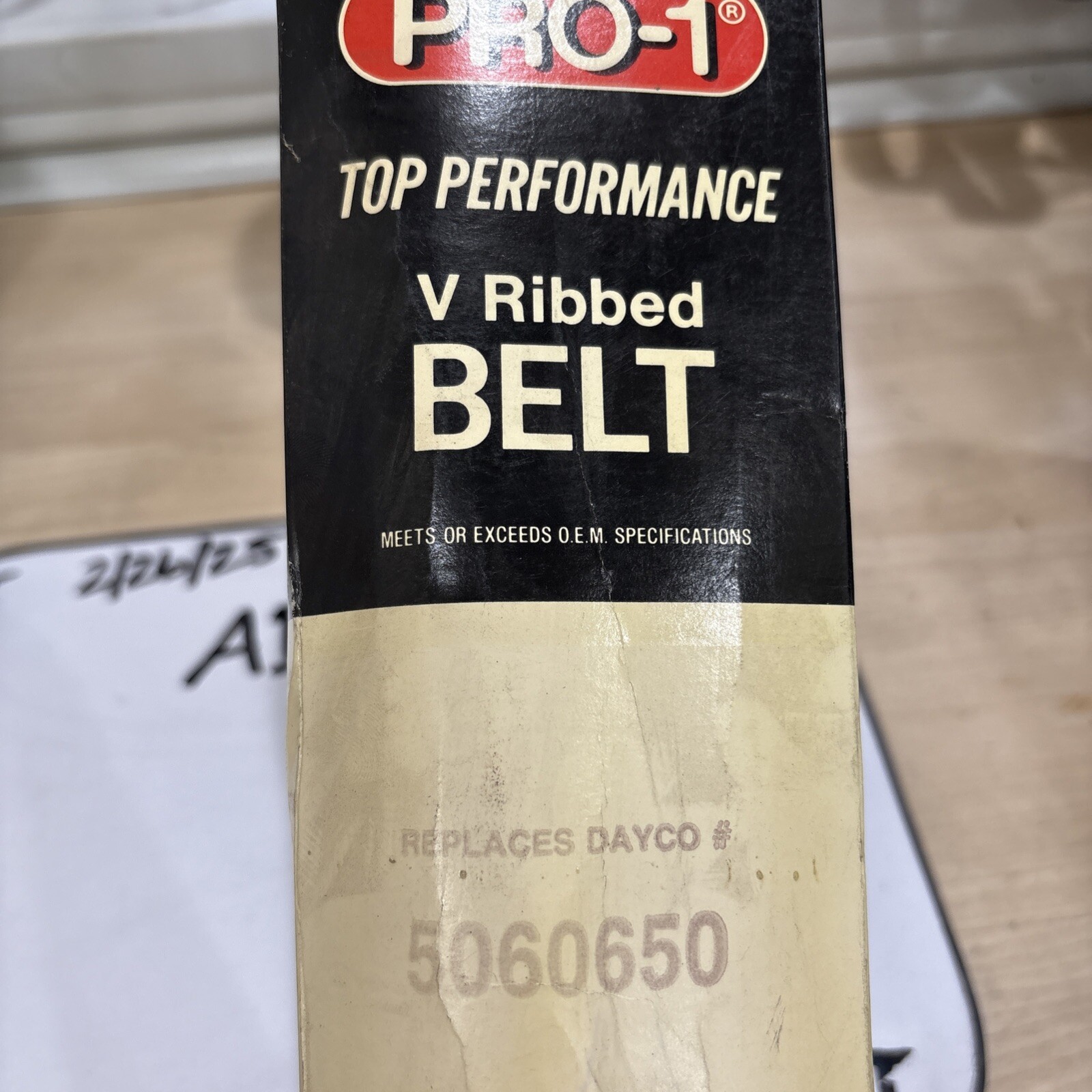 Pro-1 V Ribbed Serpantine Belt Replaces Dayco 5060650 & Gates K060650 - Image 3