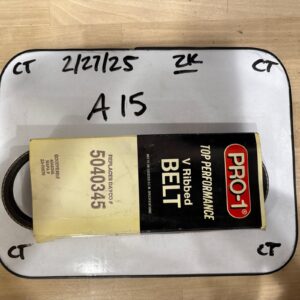 Pro-1 V Ribbed Serpentine Belt Replaces Dayco 5040345 & Gates K040345