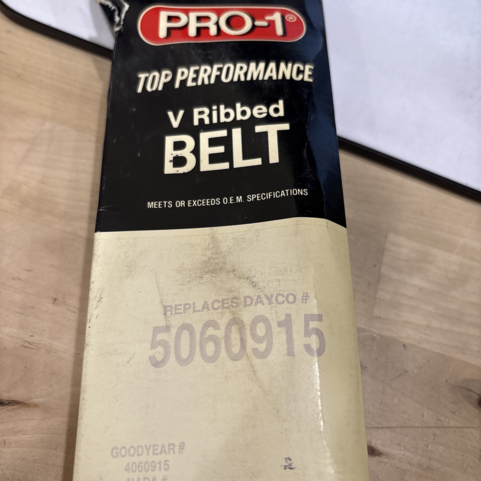 Pro-1 V Ribbed Serpentine Belt Replaces Dayco 5060915 & Gates K060915 - Image 3