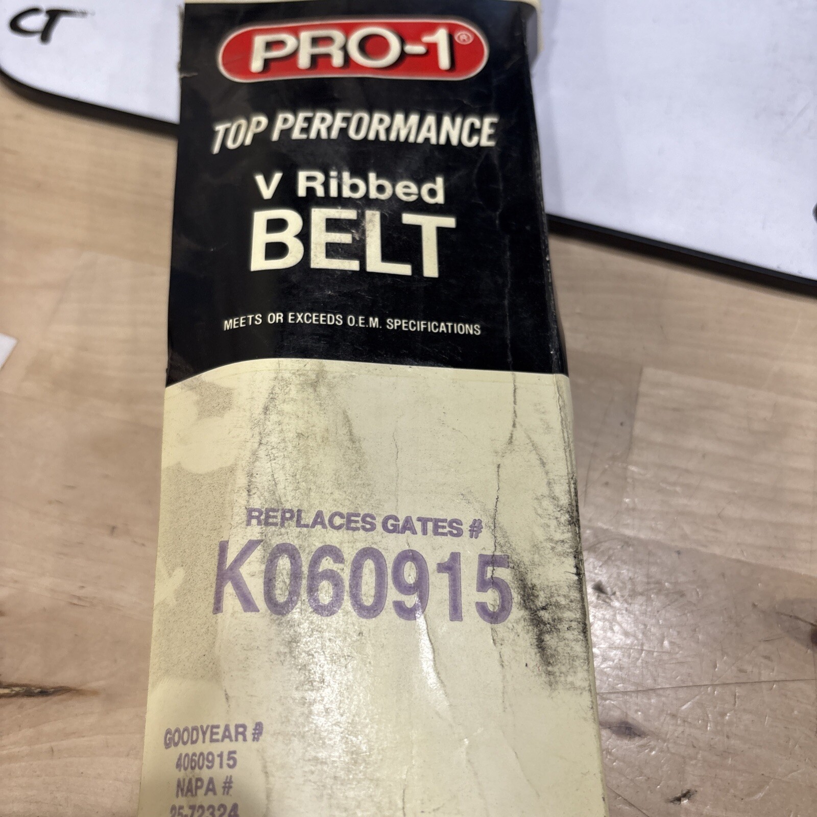 Pro-1 V Ribbed Serpentine Belt Replaces Dayco 5060915 & Gates K060915 - Image 4