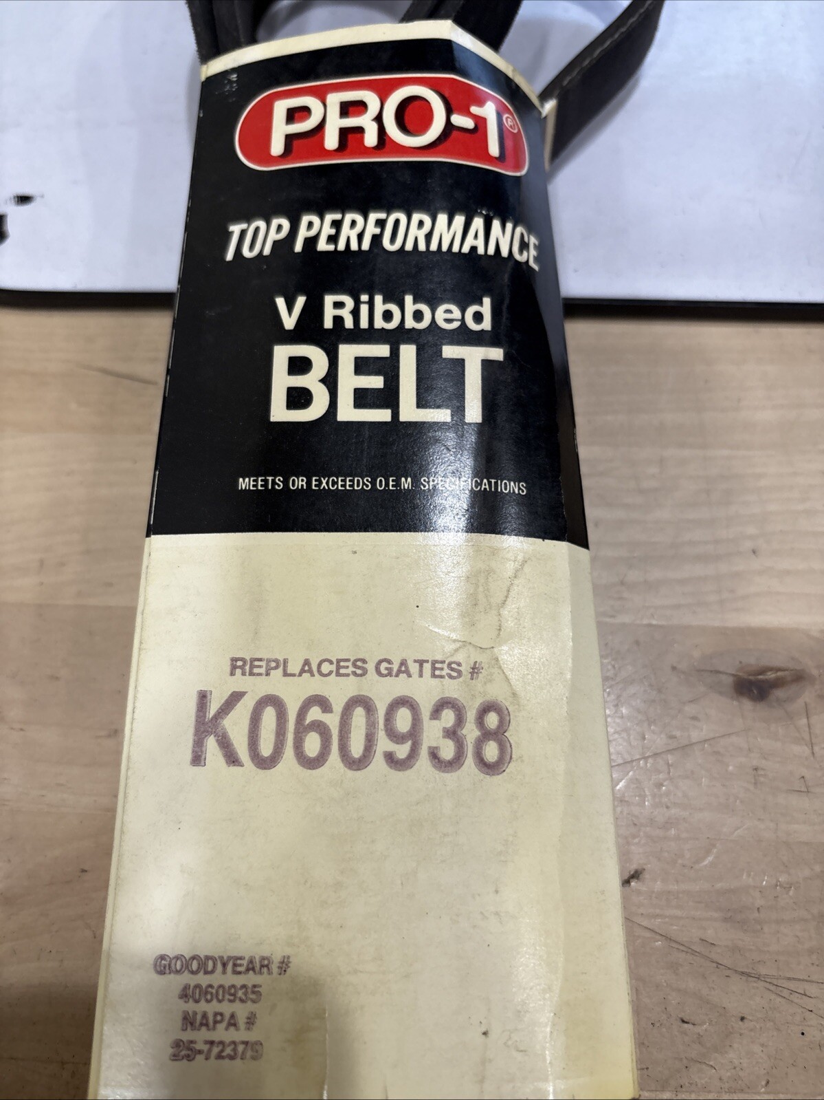 Pro-1 V Ribbed Serpentine Belt Replaces Dayco 5060935 & K060938 - Image 4