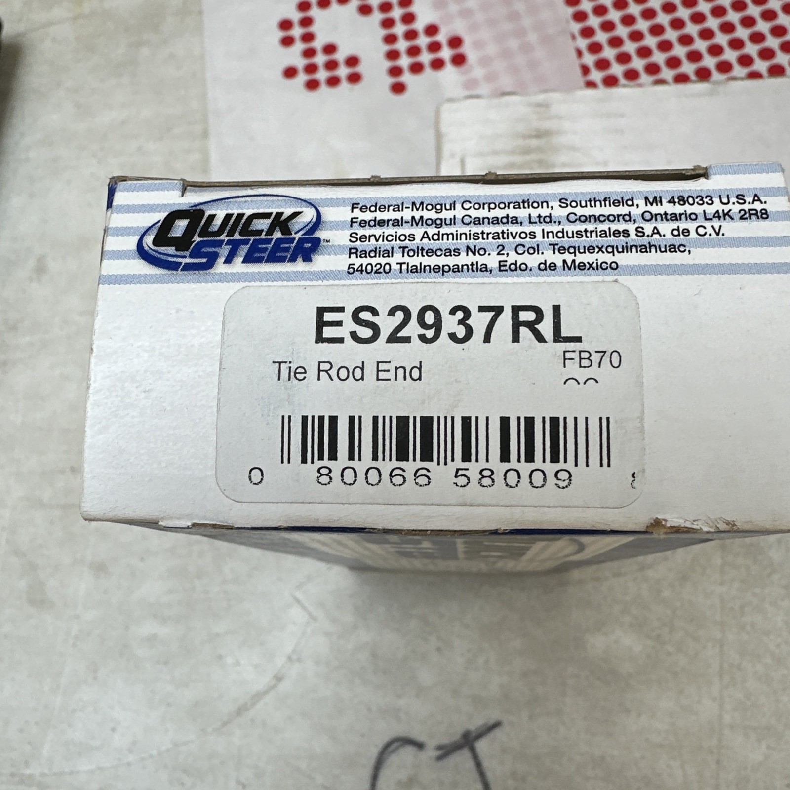 Quick Steer ES2937RL Steering Tie Rod End For 86-02 Colt Mirage Summit Vista - Image 3