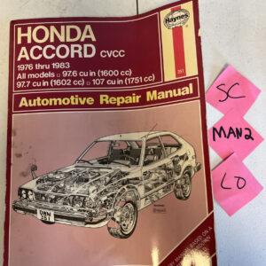 Repair Manual Haynes 351 fits 76-83 Honda Accord CVCC
