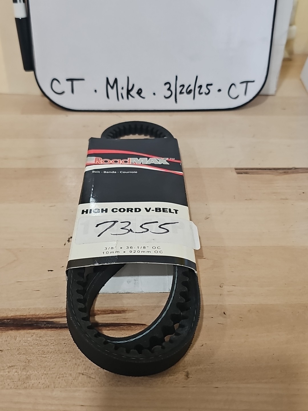 Roadmax 15355AP Accessory Drive Belt - 0.44" X 35.50" - 36 Degree