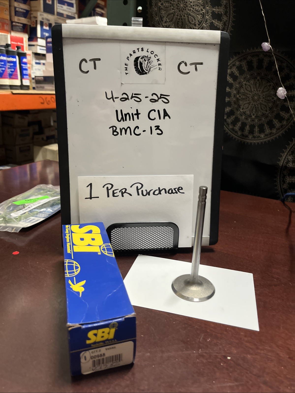 SBI 00988 Intake Valve Sold Individually