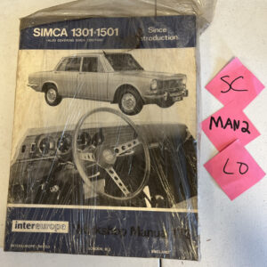 SIMCA 1301 1501 also 1300/1500- Workshop Manual 173 - auto european automobile