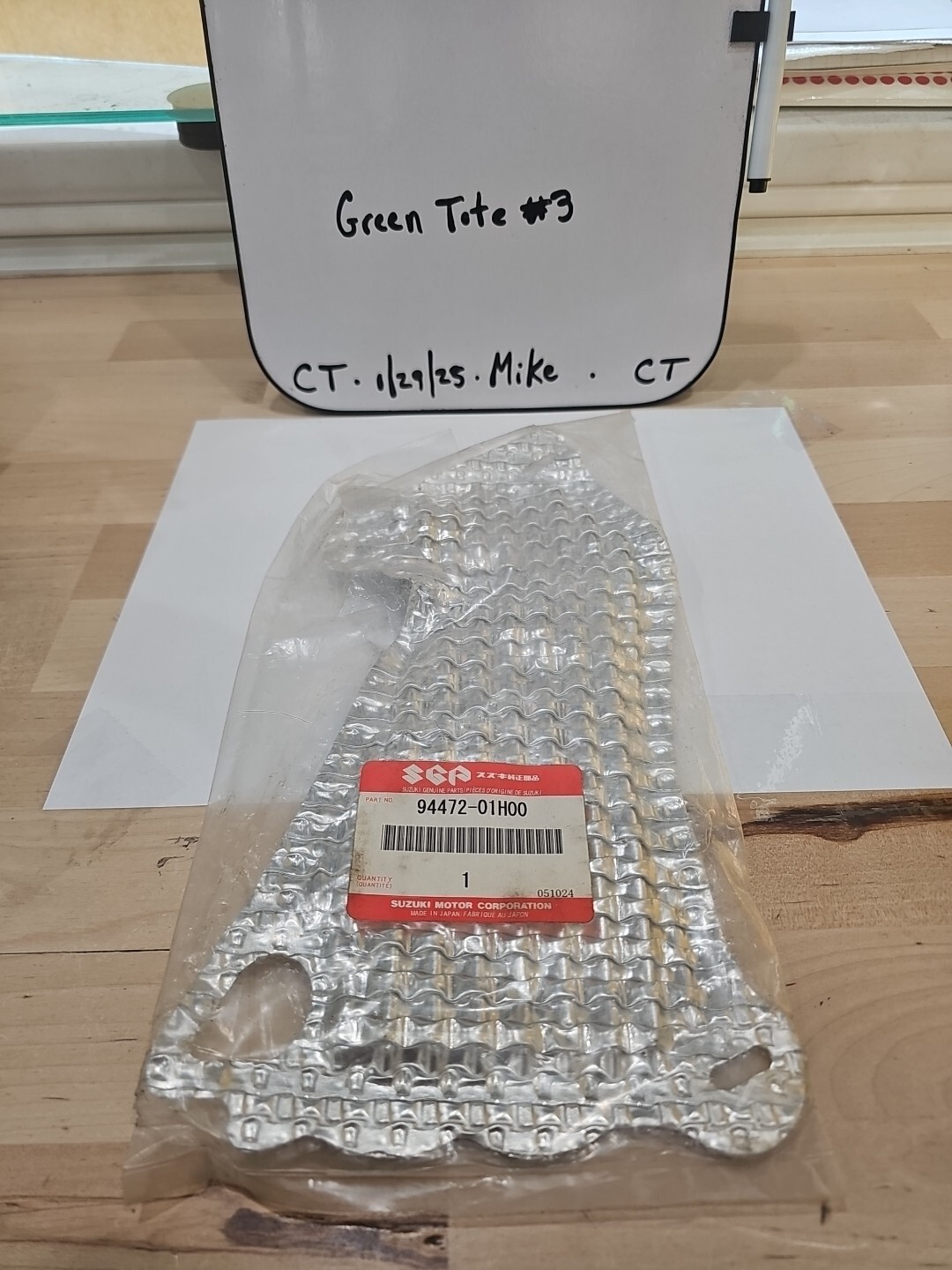 SUZUKI OEM 94472-01H00 SUPERSEDED BY 9447201H01 - SHIELD UNDER CO