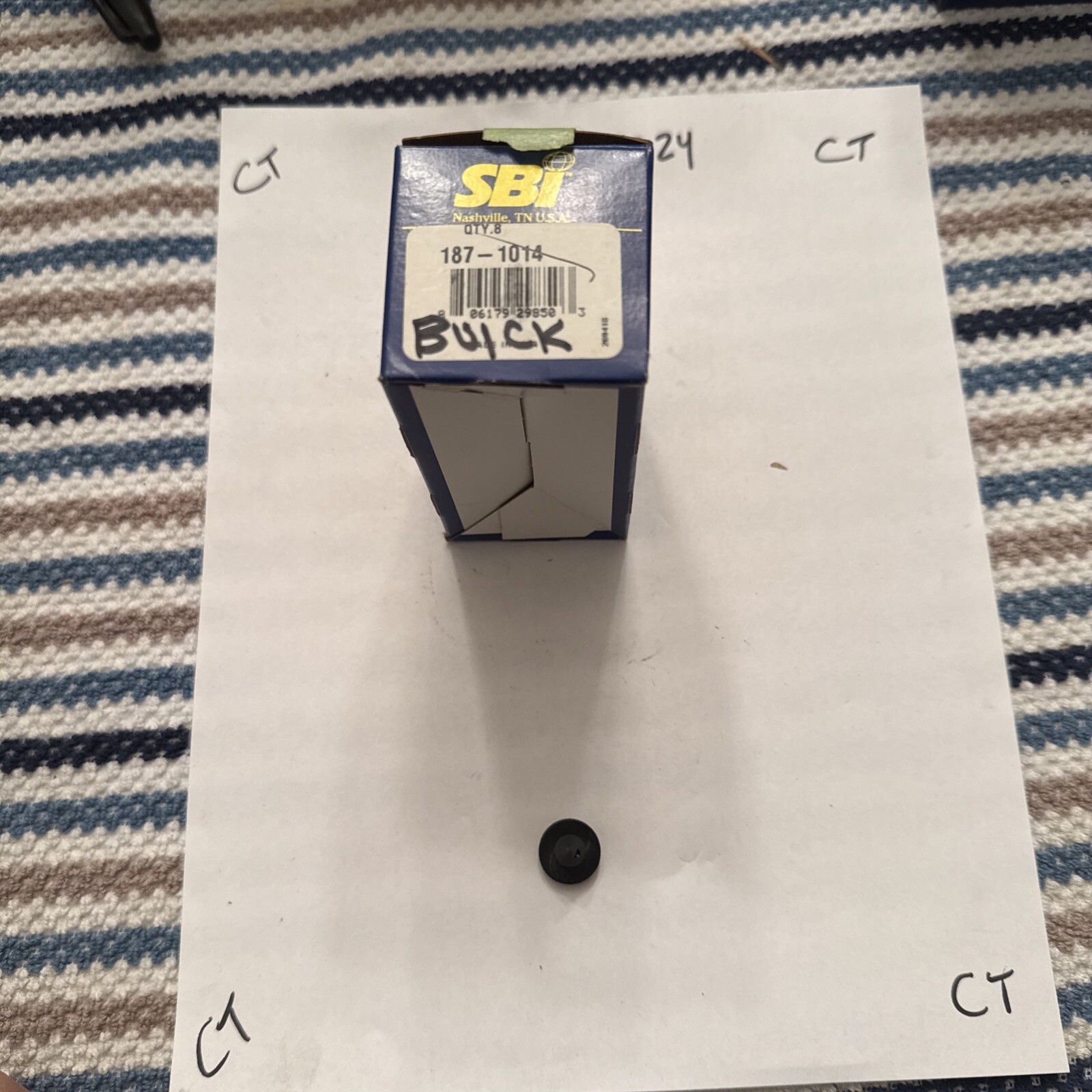 Sb International 187-1014 RM-1724 Engine Rocker Arm Retainer Black Tote 2