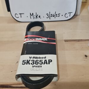 Serpentine Belt-Automotive V-Ribbed Belt (Standard) Roadmax 5K365AP