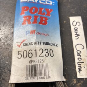 Serpentine Belt-GAS Dayco 5061230 Poly-Rib