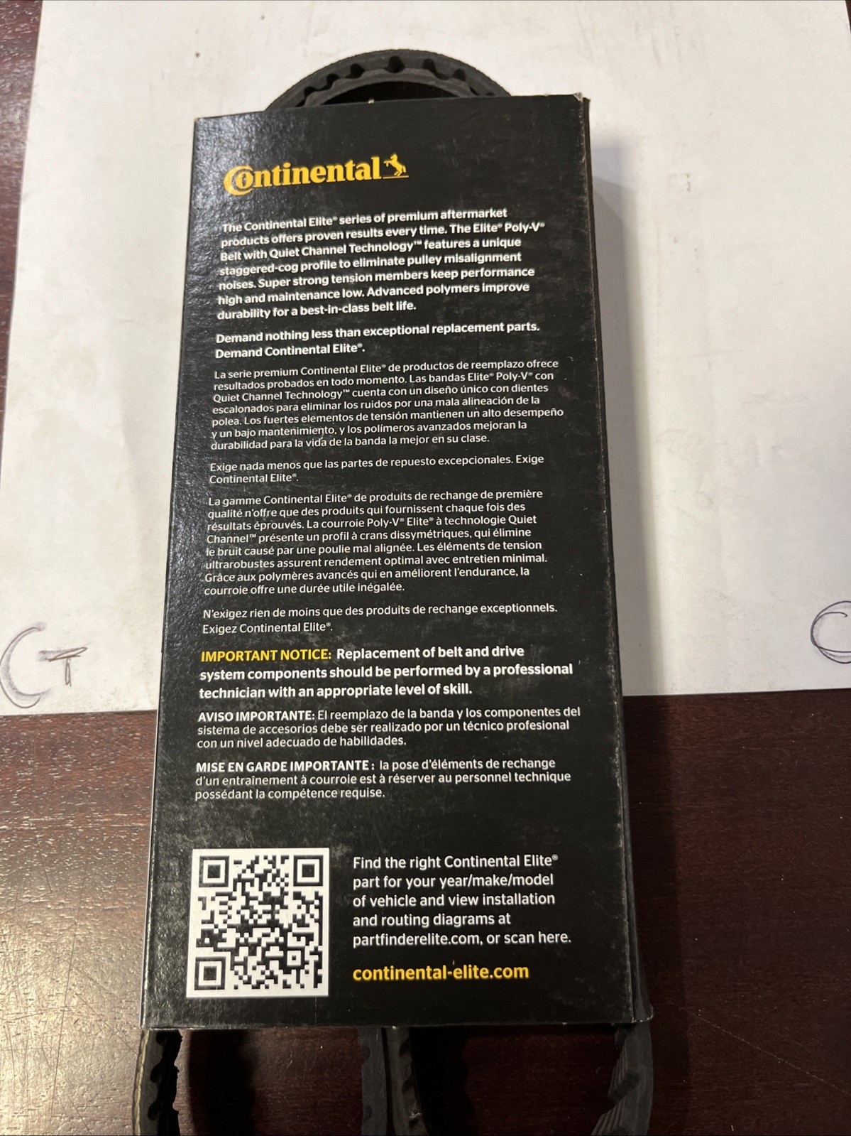 Serpentine Belt Poly-V Quiet Channel CONTINENTAL ELITE 4050435 - Image 5