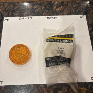 Signal-Stat 1294A W50 Amber Lens/Marker Light Assembly