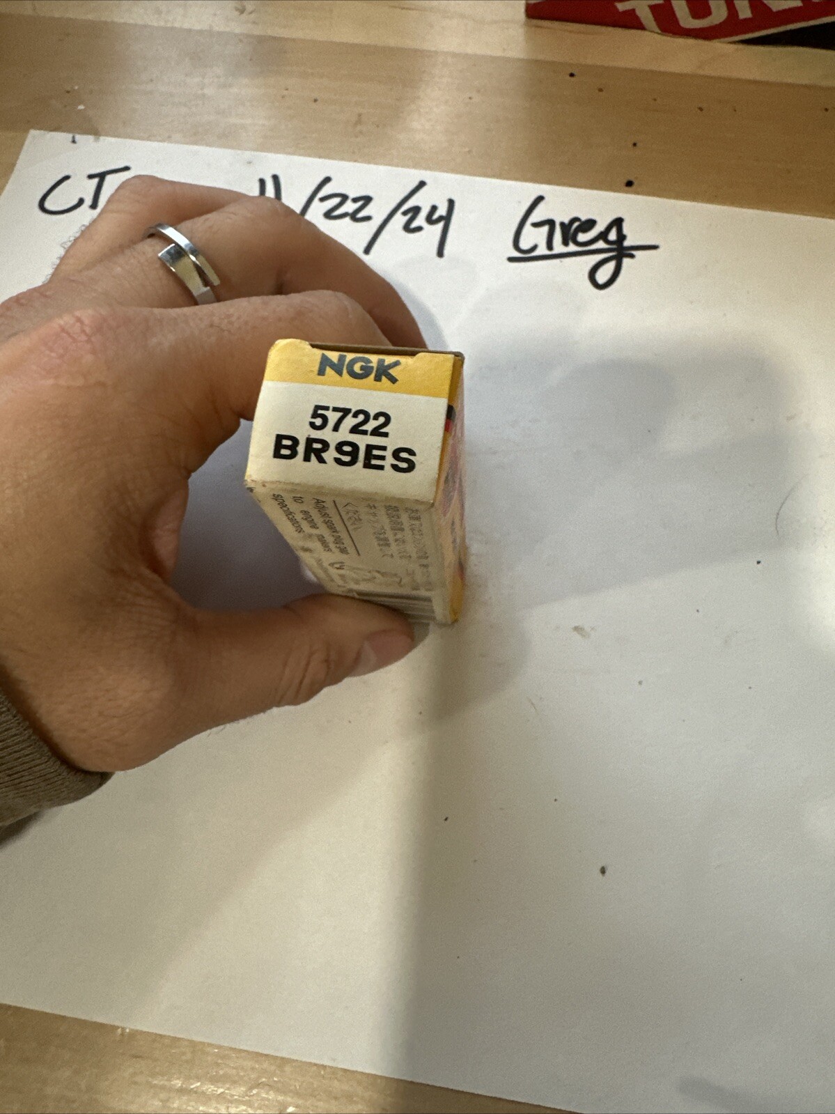 Spark Plug-Standard NGK 5722 (BR9ES)