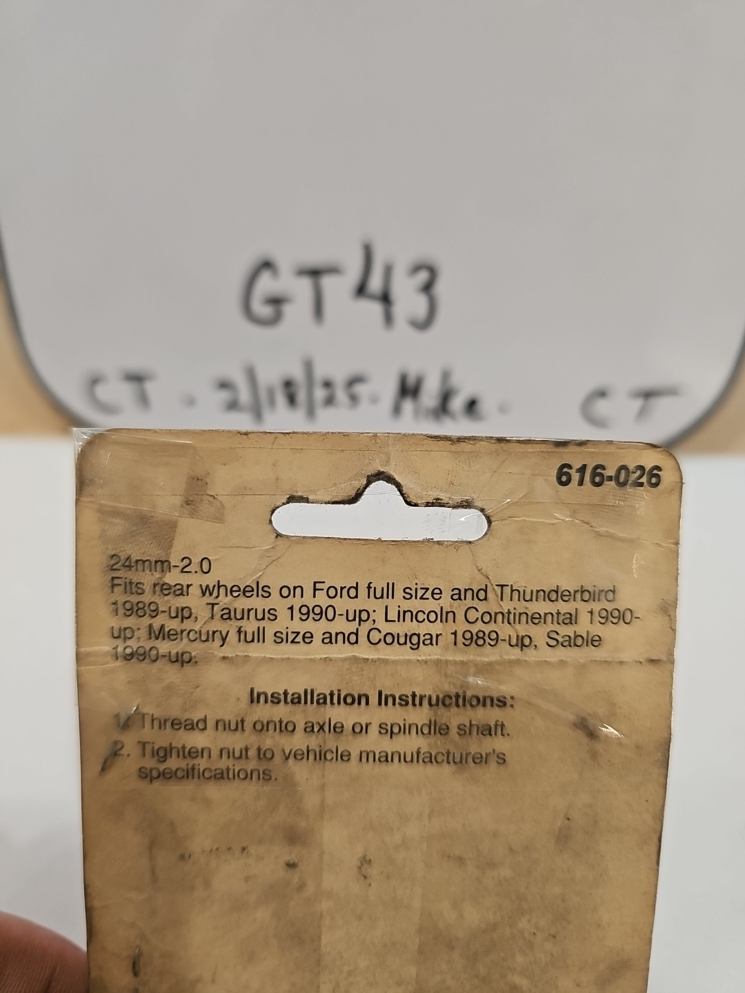 Spindle Lock Nut Kit Dorman 616-026 - Image 3