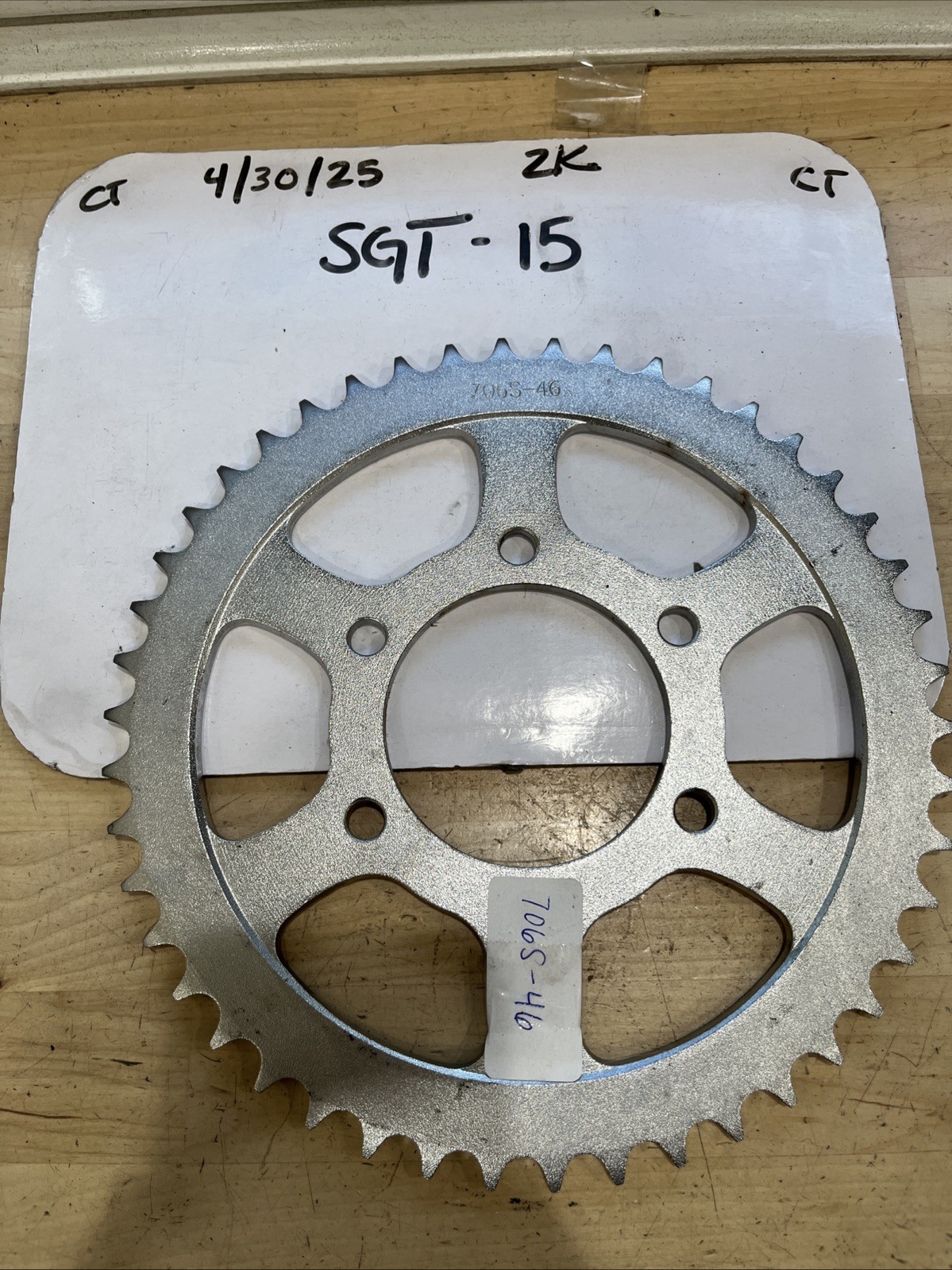 Sprocket 706S-46 46 Teeth 6 Bolt
