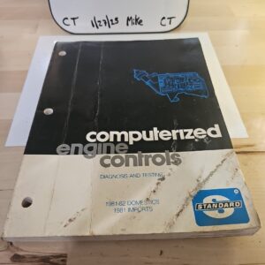 Standard Computerized Engine Controls Testing Manual 81-82 Domestics 81 Imports