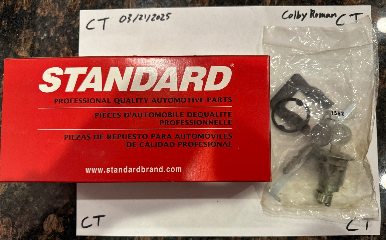 Standard Motor Products TL104 Trunk Lock Cylinder