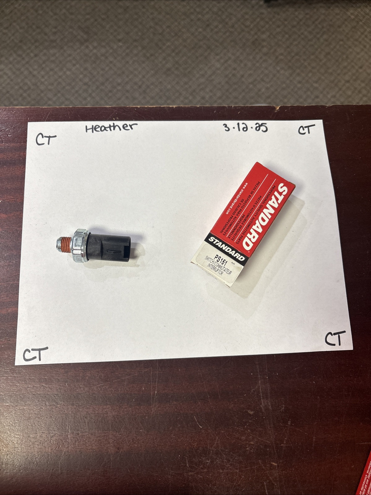 Standard PS151 Oil Pressure Switch