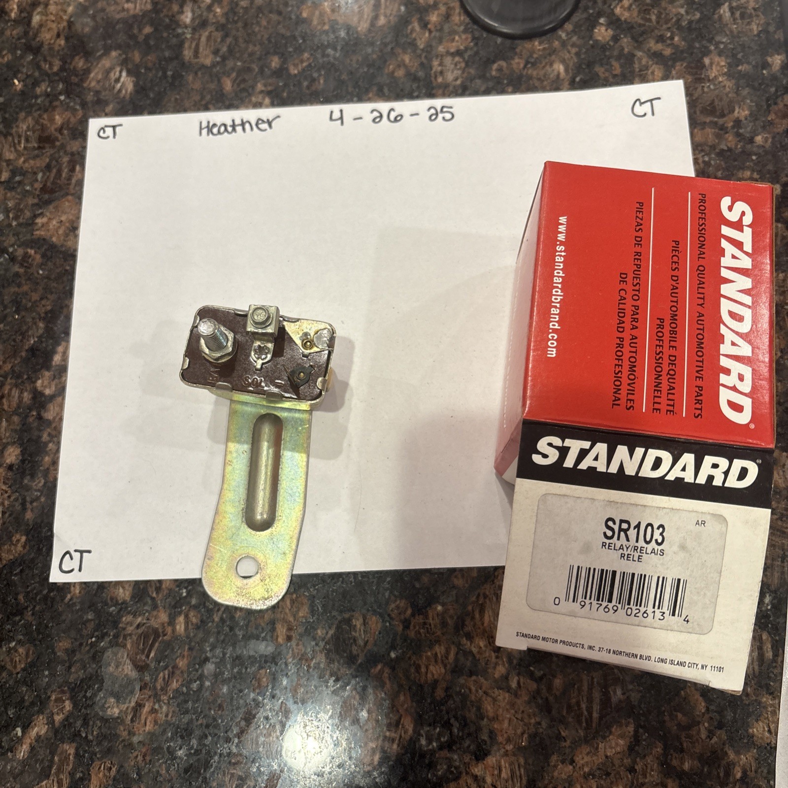 Standard Starter Relay Standard SR-103