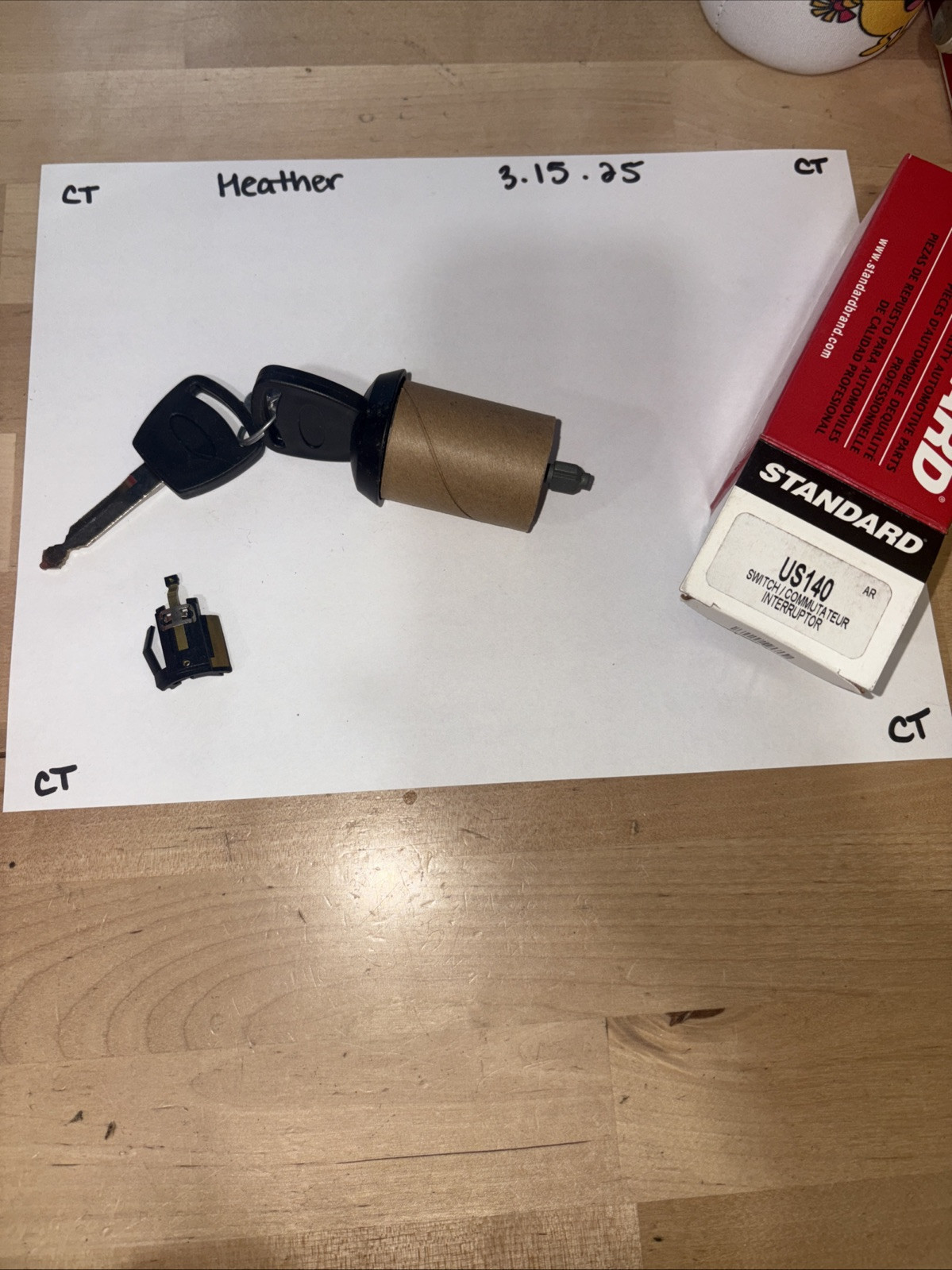 Standard US-140L Ignition Lock Cylinder