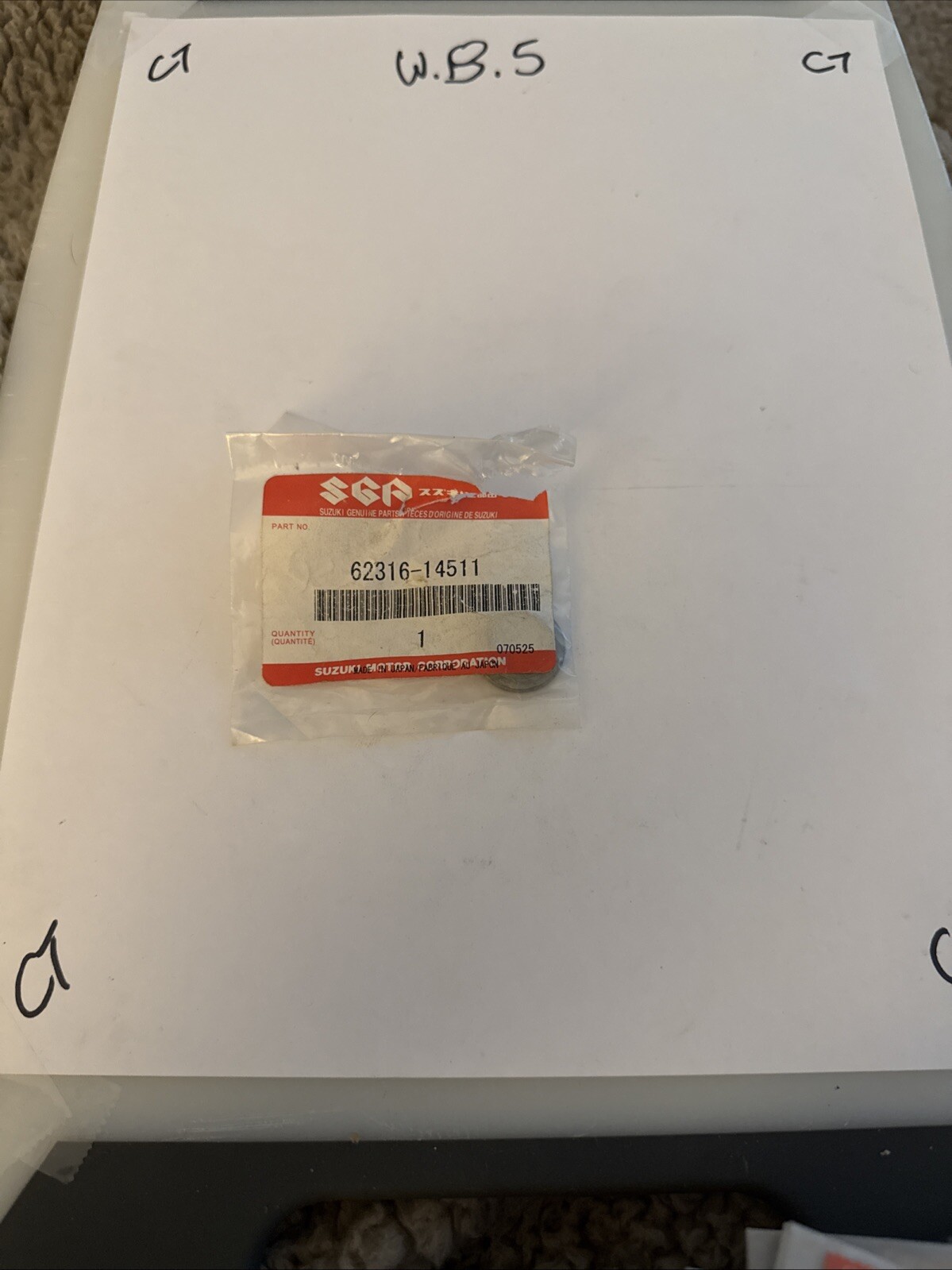 Suzuki NOS RM125 RM250 1984-1985 Rear Cushion Rod Spacer 62316-14511