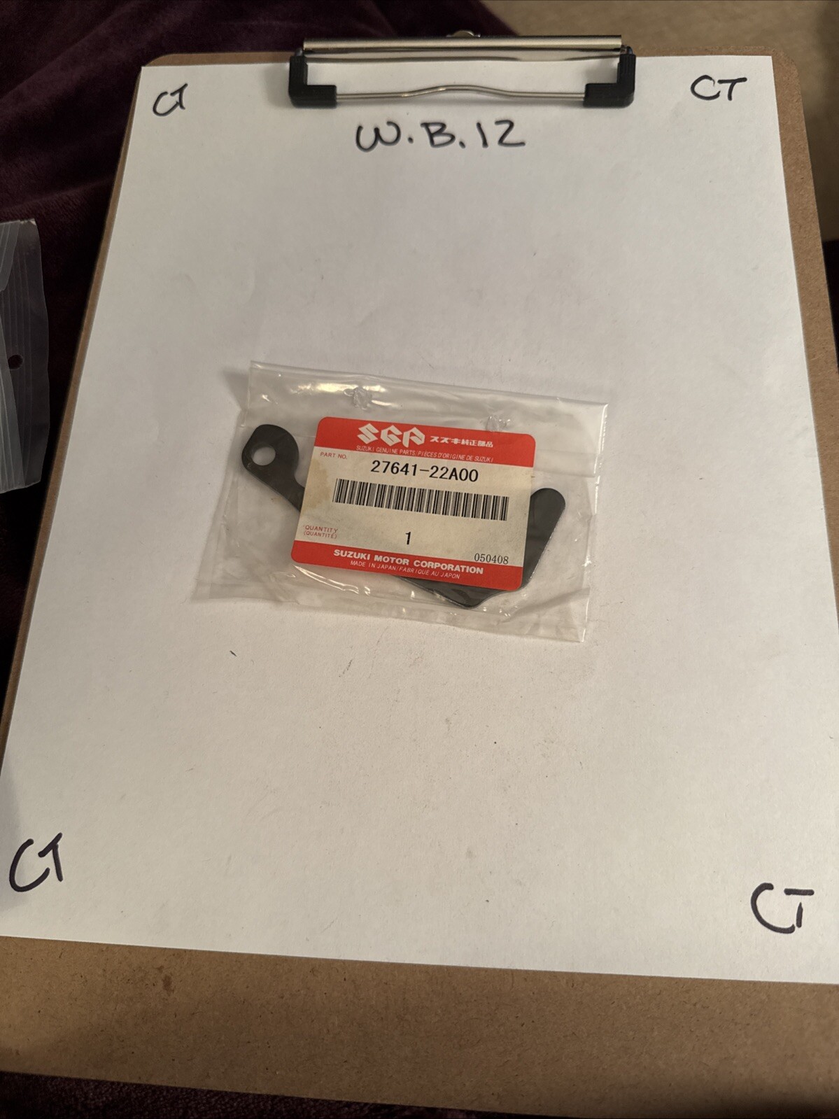 Suzuki OEM NOS Genuine NEW Original P/N 27641-22A00 Chain Plate Guide Trans