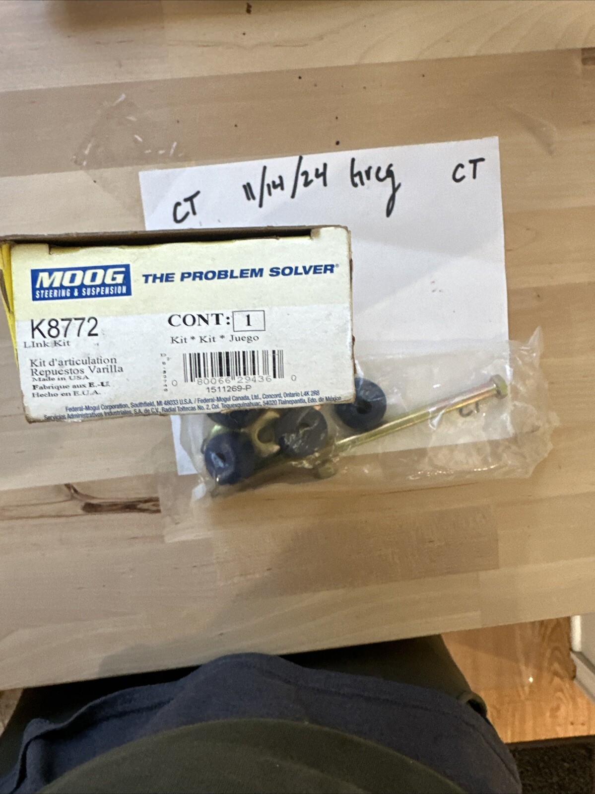 Sway Bar Link Kit Moog k8772