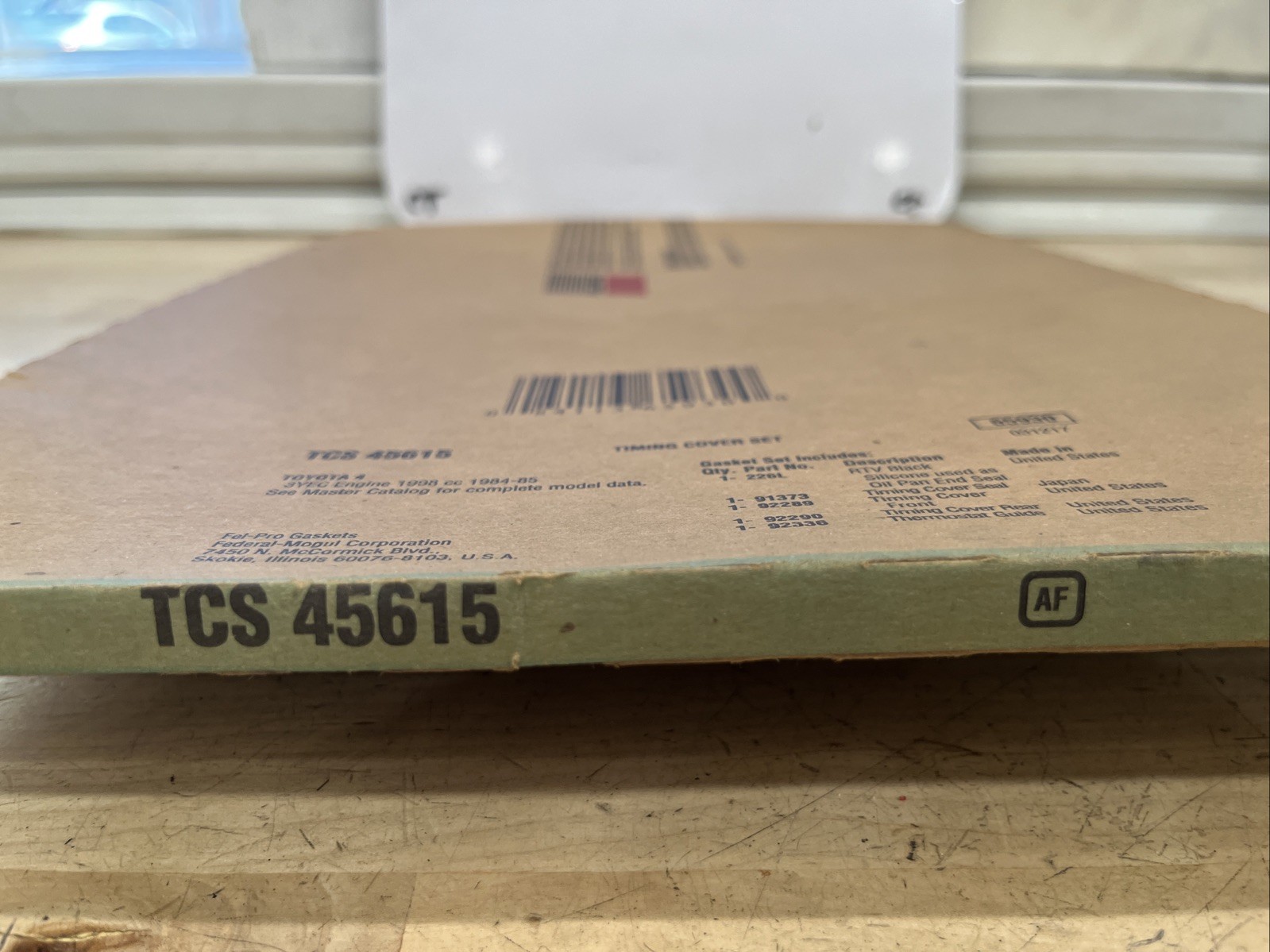 TCS 45615 Fel-Pro Engine Timing Cover Gasket Set, for TOYOTA Van in chart - Image 4