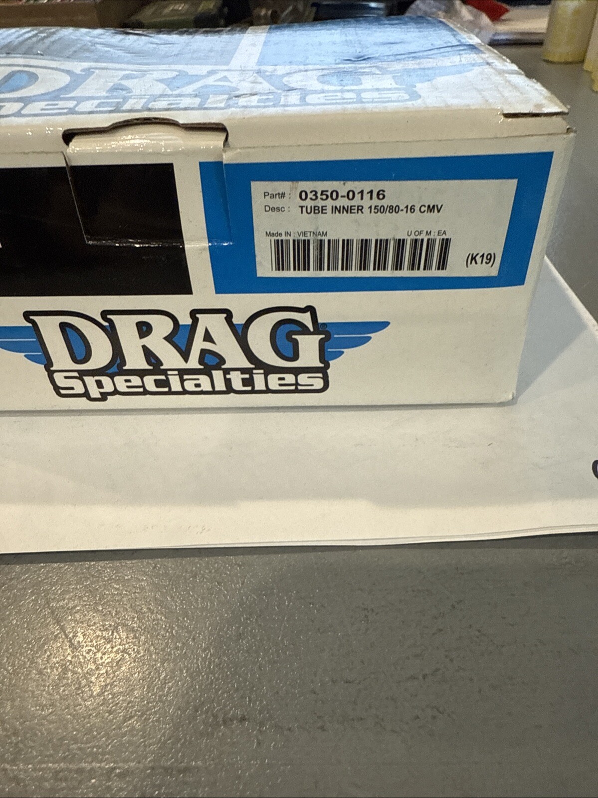 TUBE INNER 150/80-16 CMV PART # 0350-0116