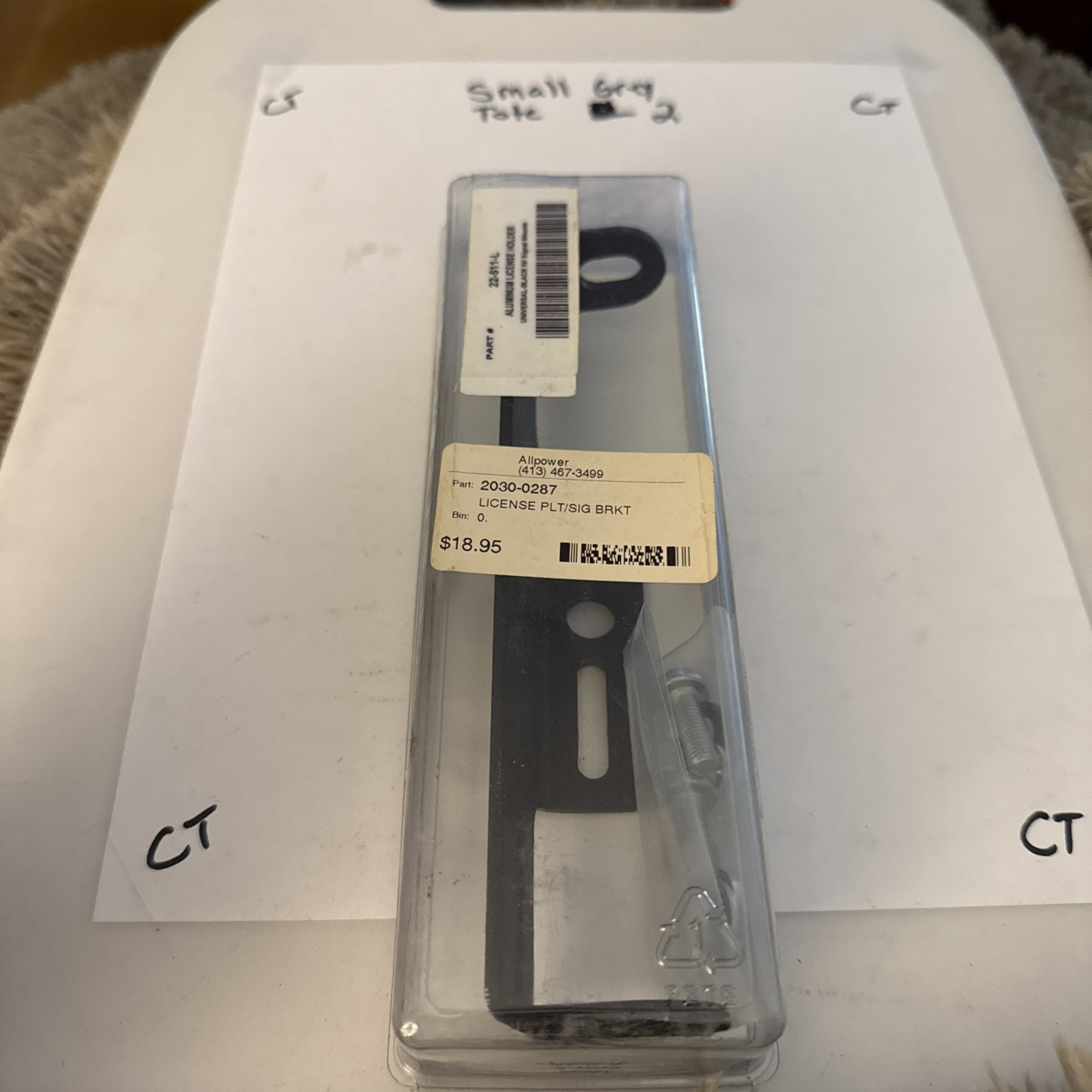 Targa License Plate Turn signal Mount 22-511-l - Image 4