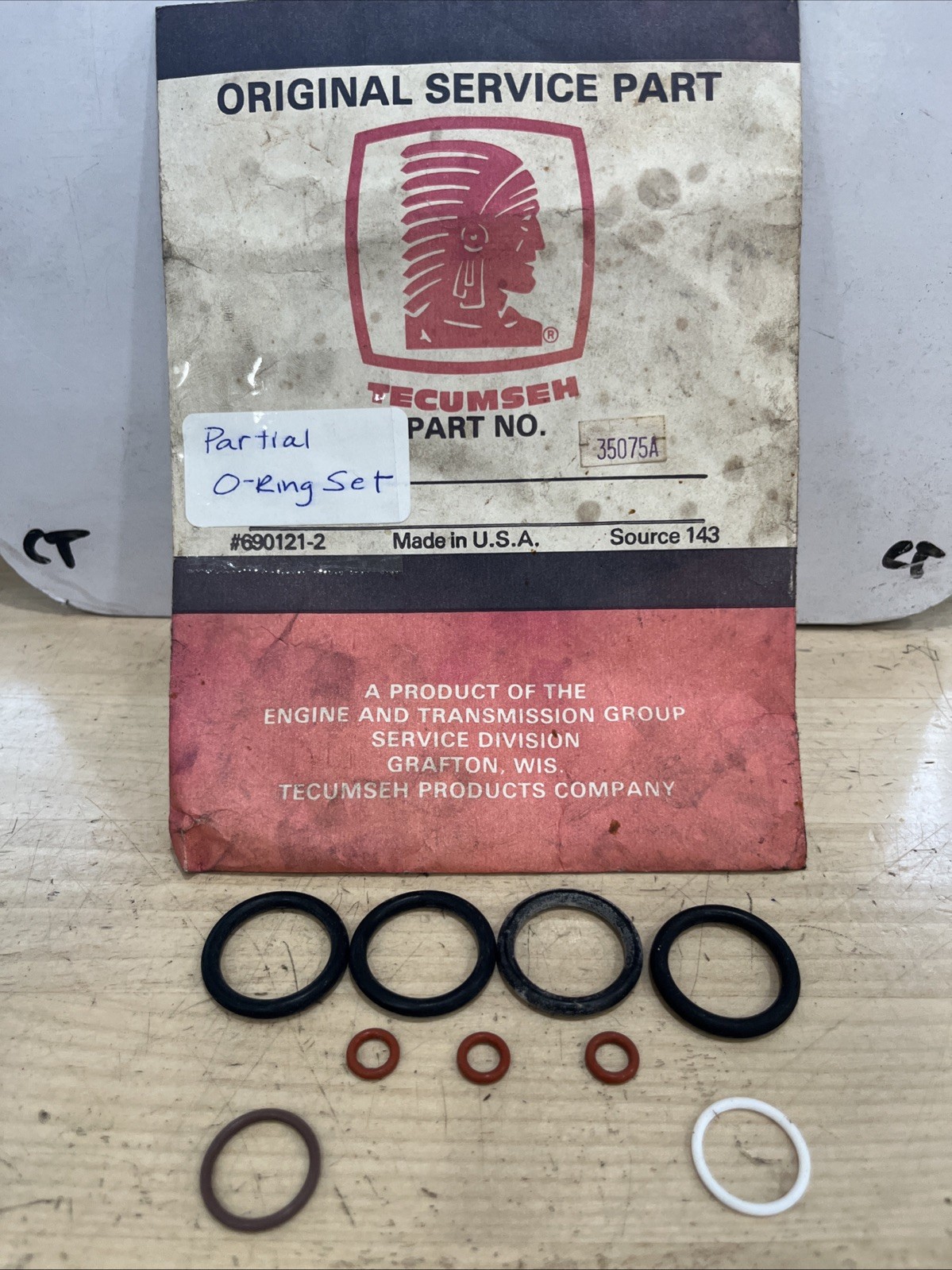 Tecumseh 35075A O-Ring Set (Partial Kit) - Image 3