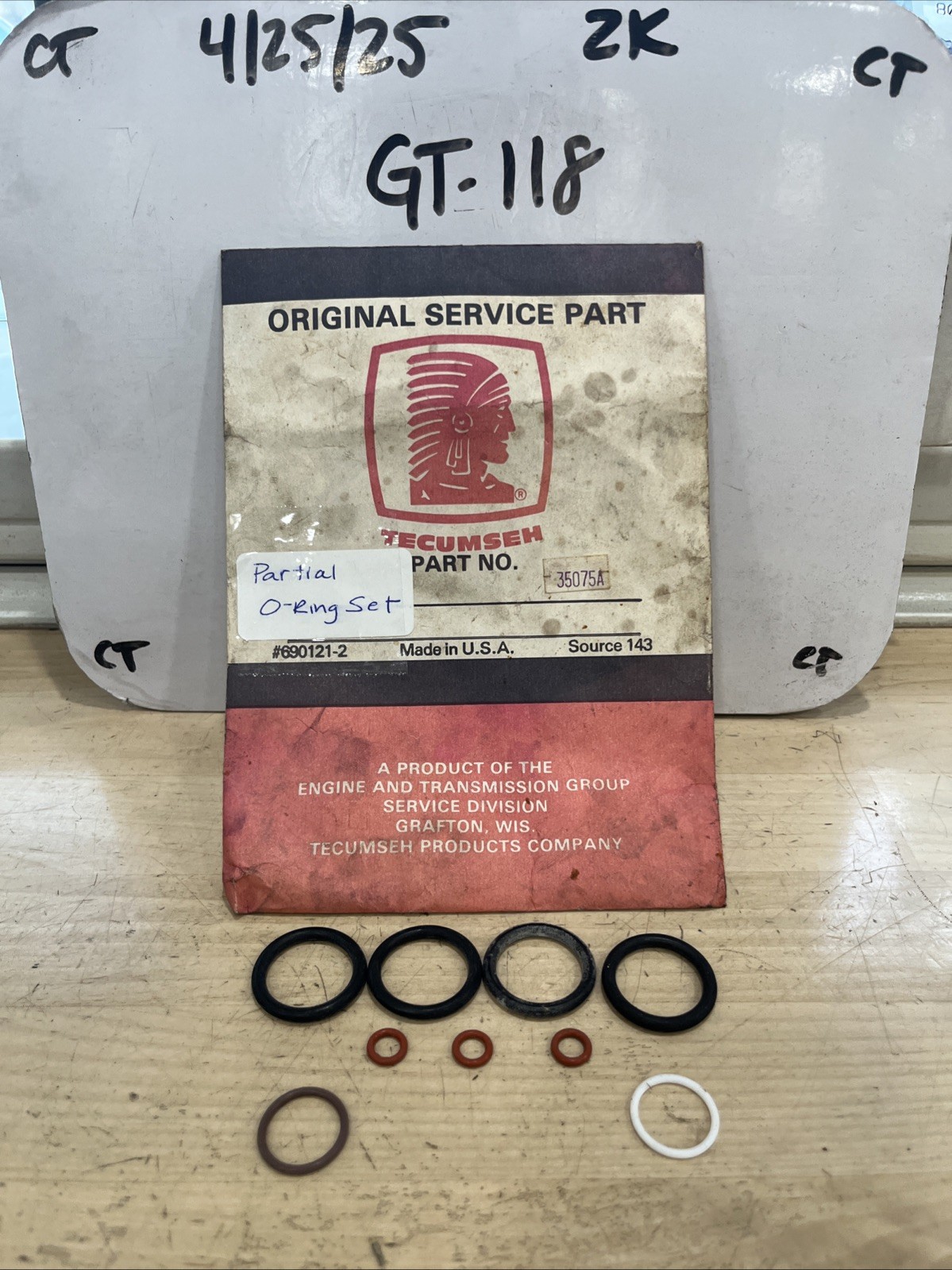 Tecumseh 35075A O-Ring Set (Partial Kit)