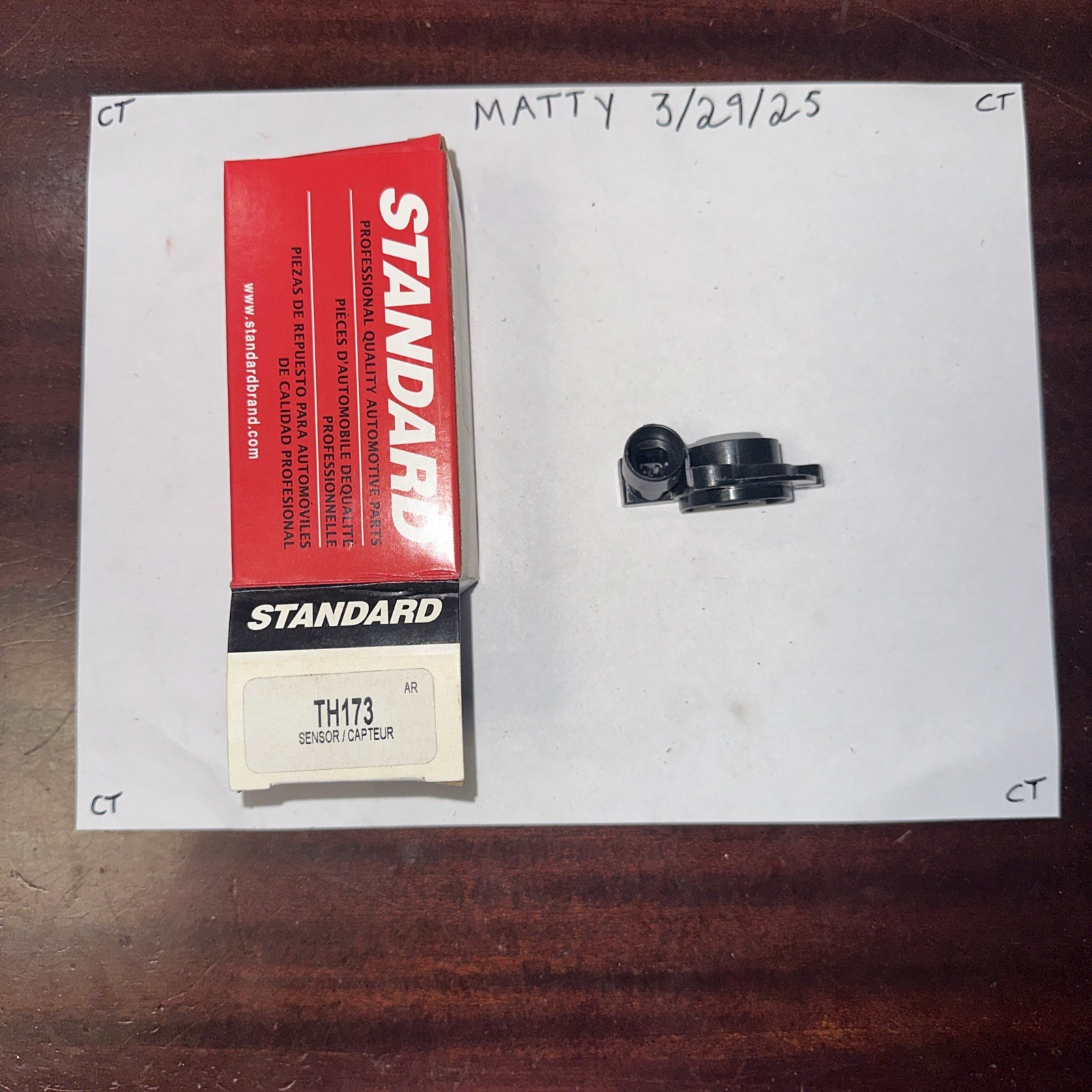 Throttle Position Sensor Standard TH173 fits 94-95 Chevrolet Corvette 5.7L-V8