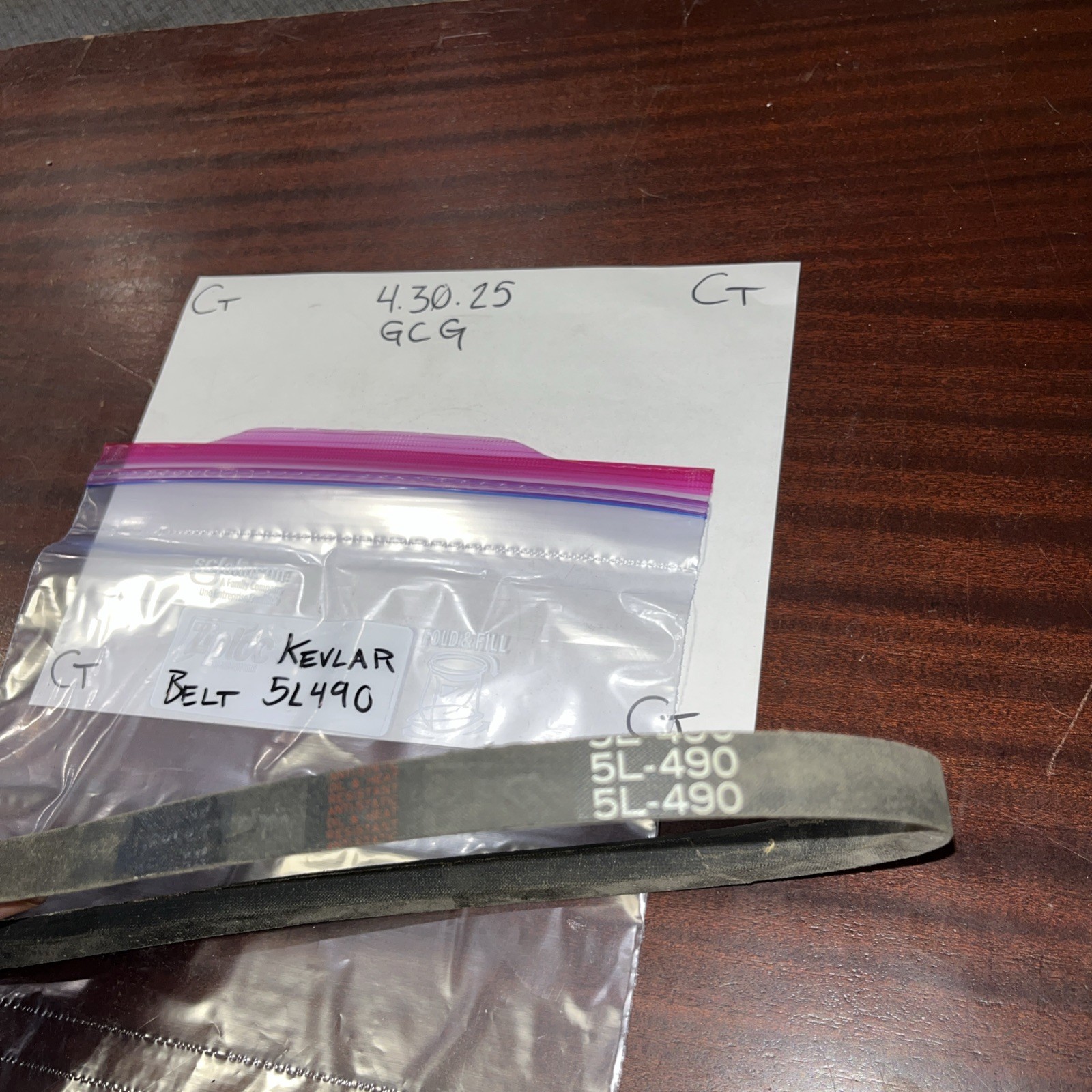 V Belt 5L490 (no original packaging) *Made With Kevlar