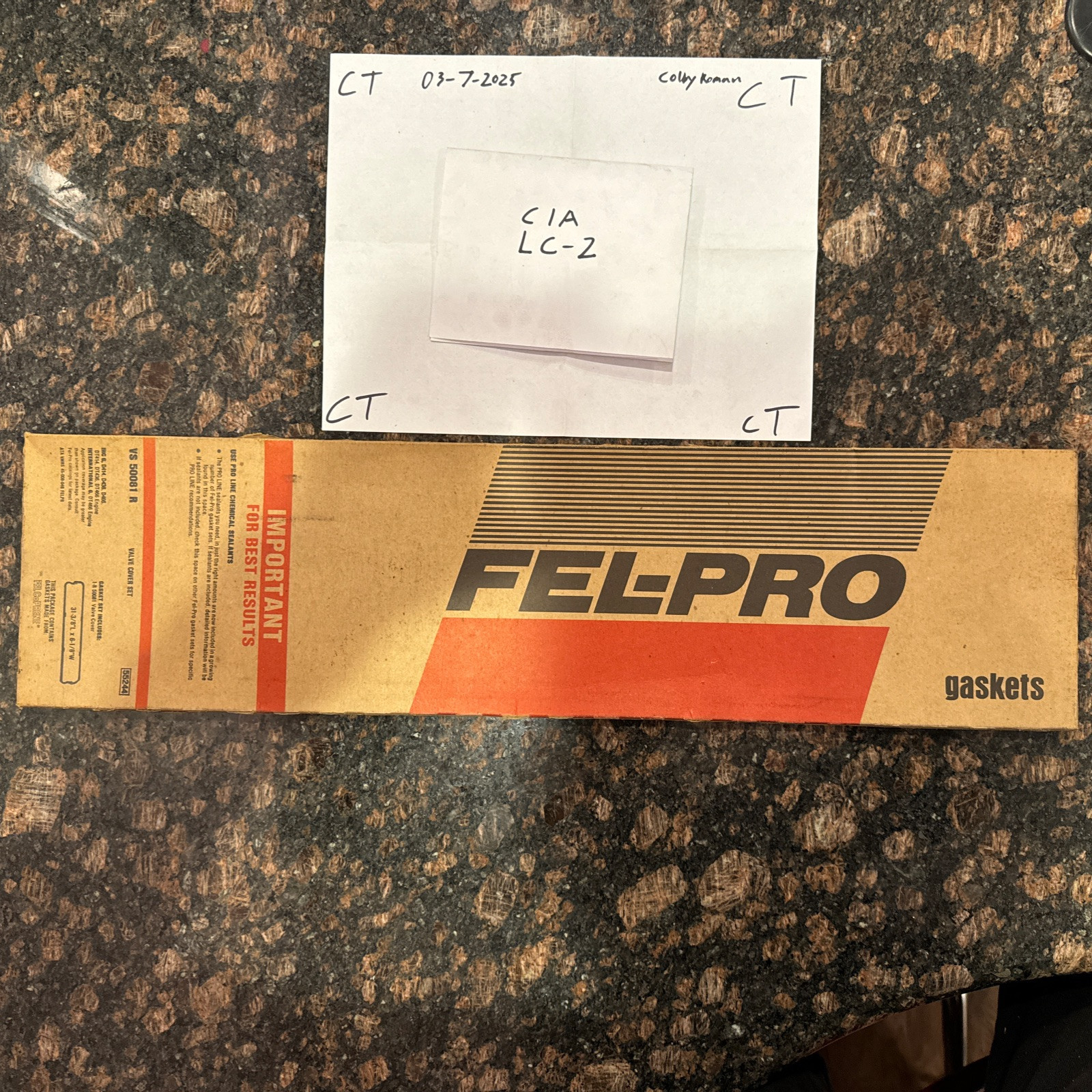 VS 50081 R Fel-Pro Engine Valve Cover Gasket Set FelPro VS50081R