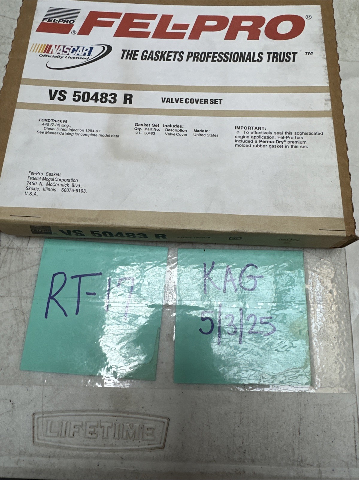 VS 50483 R Fel-Pro Automotive Engine Valve Cover Gasket Felpro VS50483R - Image 5