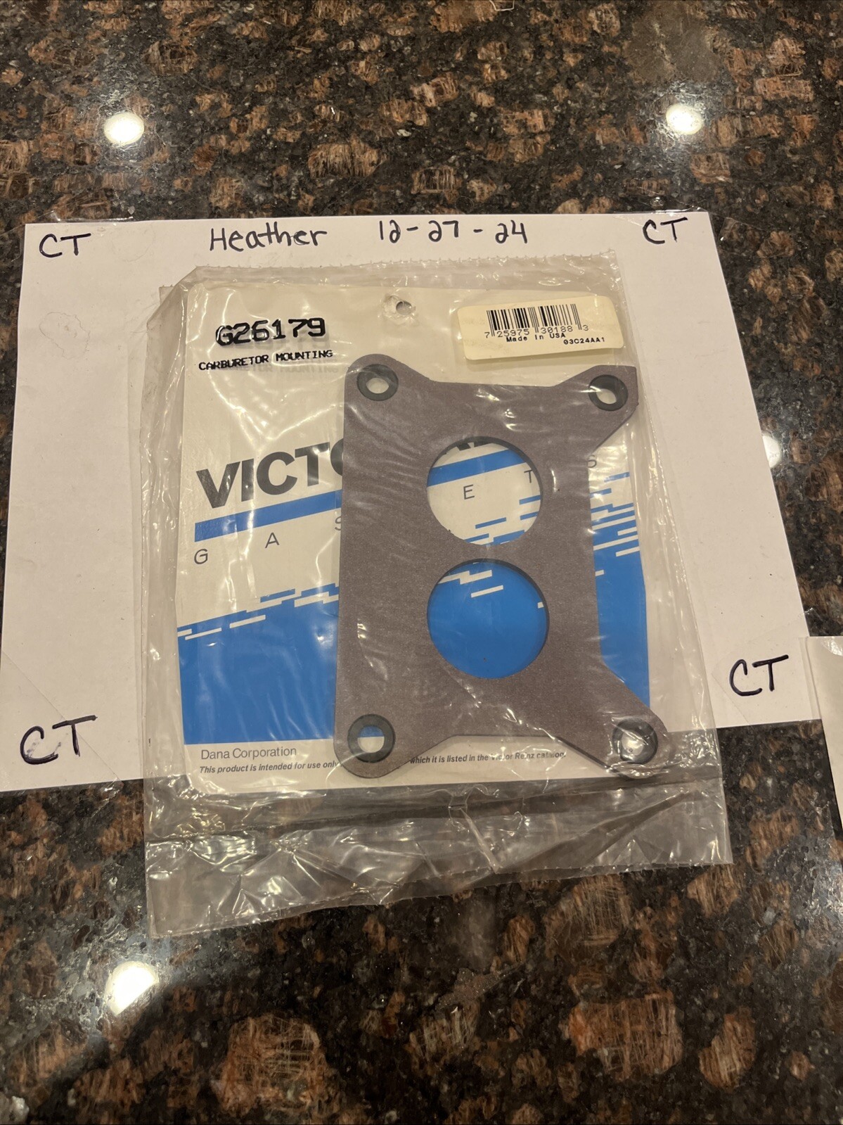 Victor G26179 Carburetor Base Gasket