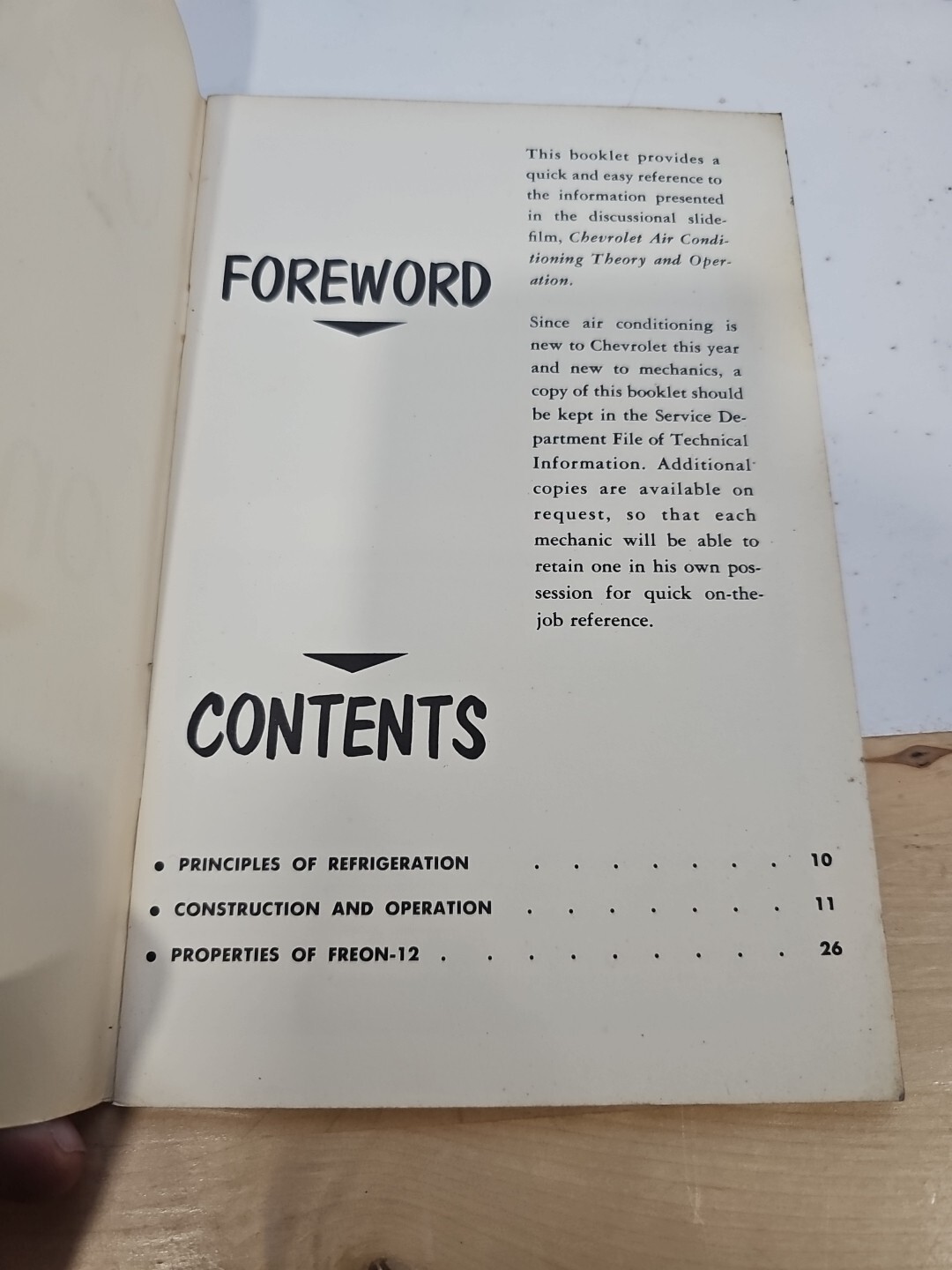 Vintage Original 1955 "Chevrolet Air Conditioning Training Theory & Operation" - Image 4