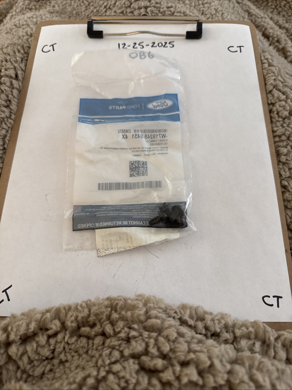 W719248S451X - SCREW AND WASHER ASY - Ford - Image 3