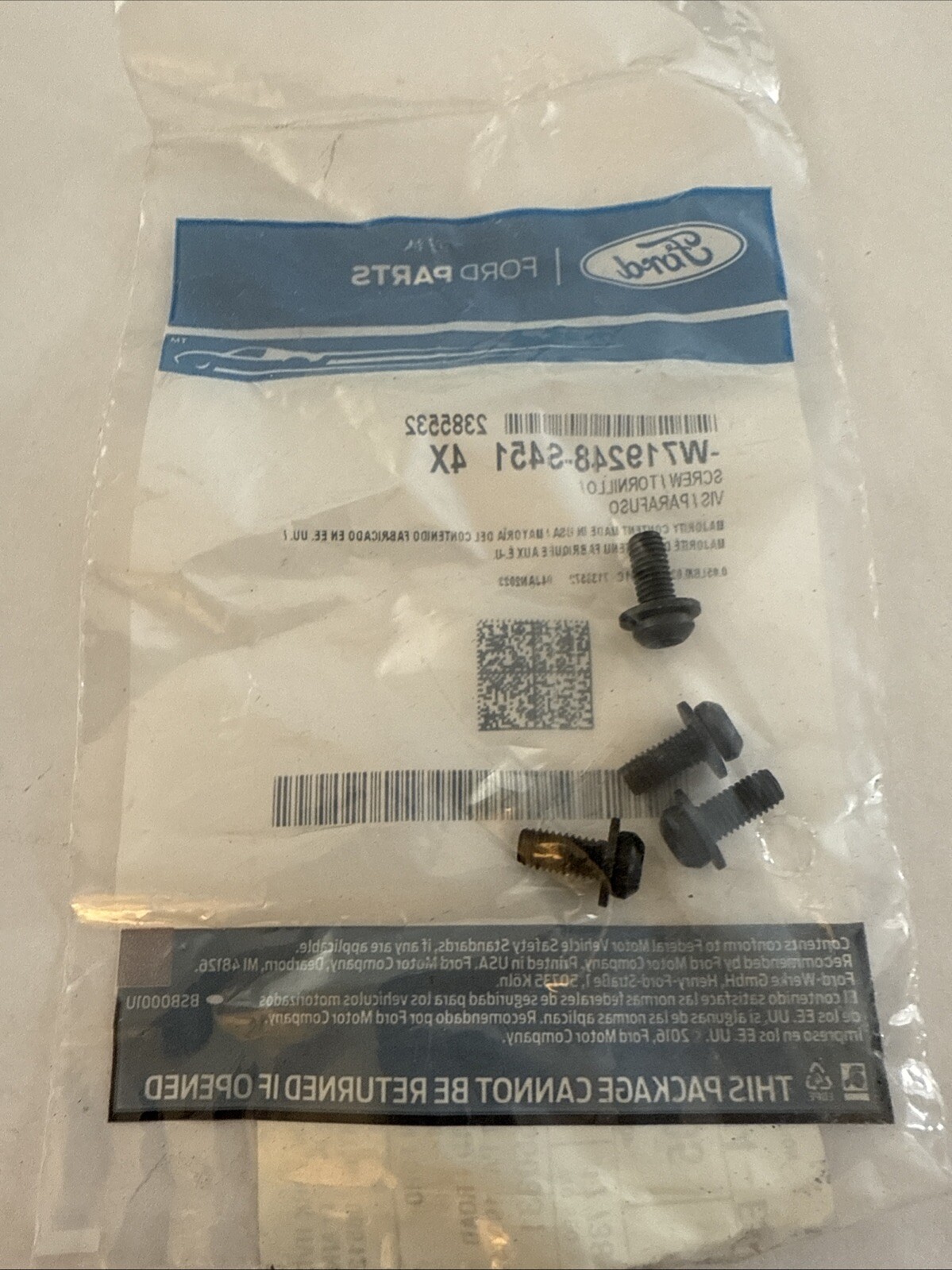 W719248S451X - SCREW AND WASHER ASY - Ford - Image 4