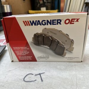 WAGNER OEx Ceramic Disc Brake Pad Set 6 1/2" x 2 1/2" Grey OEX1401