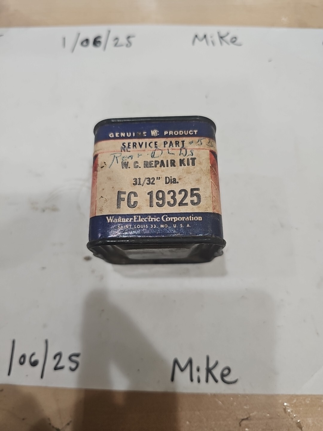 Wagner Lockheed Hydraulic Brake Part Wheel Cylinder Repair Kit FC 19325 - Image 3