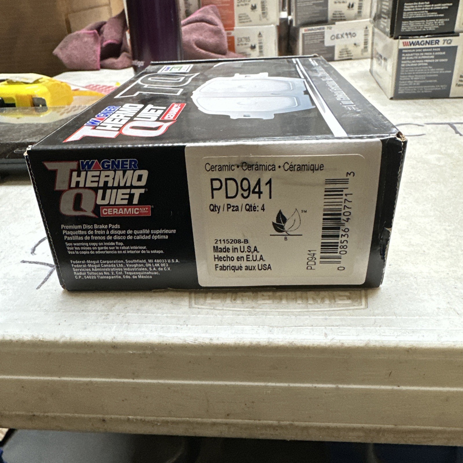 Wagner PD941 Wagner Brake Thermo Quiet Pd941 Disc Brake Pad Set - Image 3