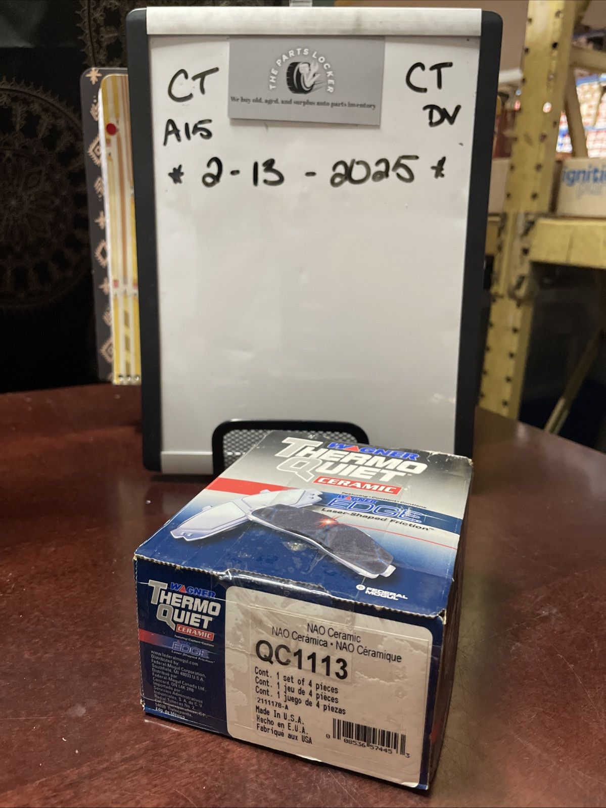 Wagner QC1113 ThermoQuiet Disc Brake Pad Set Ceramic