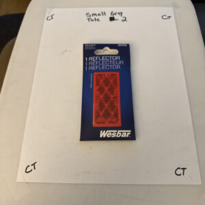 Wesbar Red Rectangular Reflector Adhesive Back Truck Trailer RV Boat ATV (003358